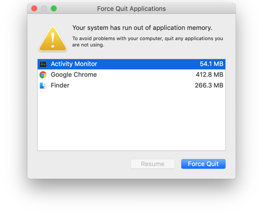 memory cleaner mac issue